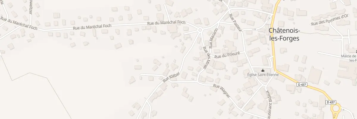 Plan du 10 Rue Kléber à Châtenois-les-Forges