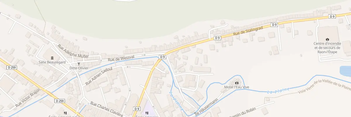 Plan du 8 Rue de Stalingrad à Raon-l’Étape