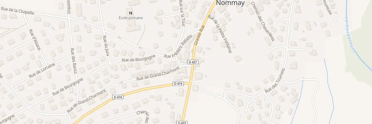 Plan du 39 Grande Rue à Nommay