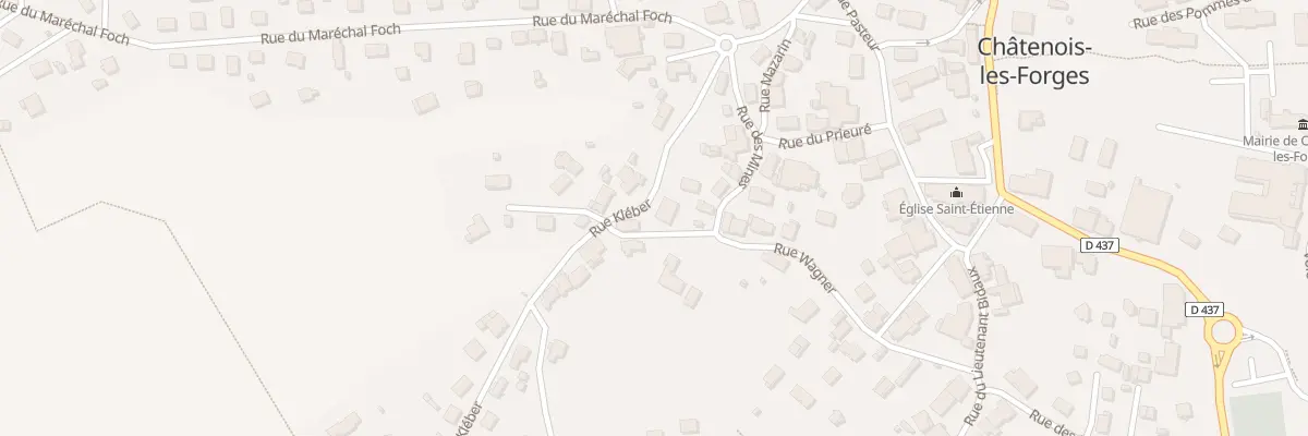 Plan du 3 Rue Kléber à Châtenois-les-Forges