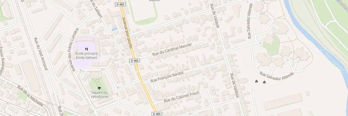 Plan du 17 Rue Mercier à Belfort