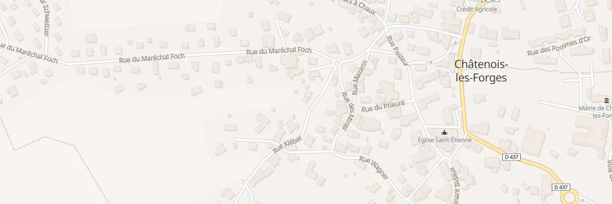 Plan du 6 Rue Kléber à Châtenois-les-Forges