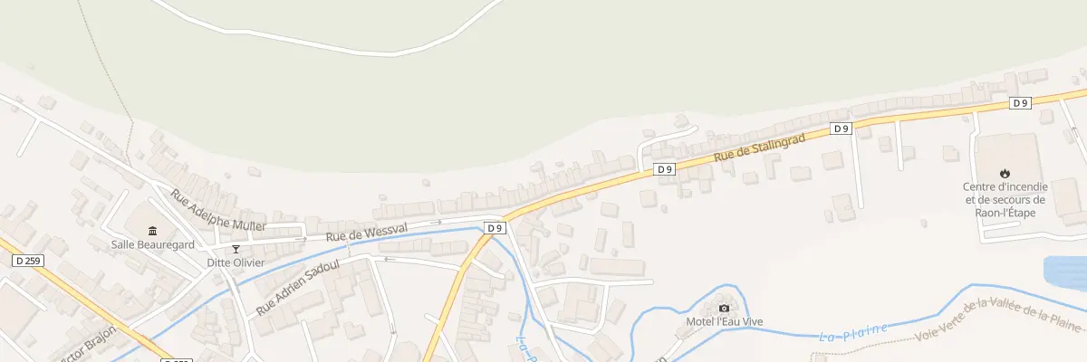 Plan du 9 Rue de Stalingrad à Raon-l’Étape