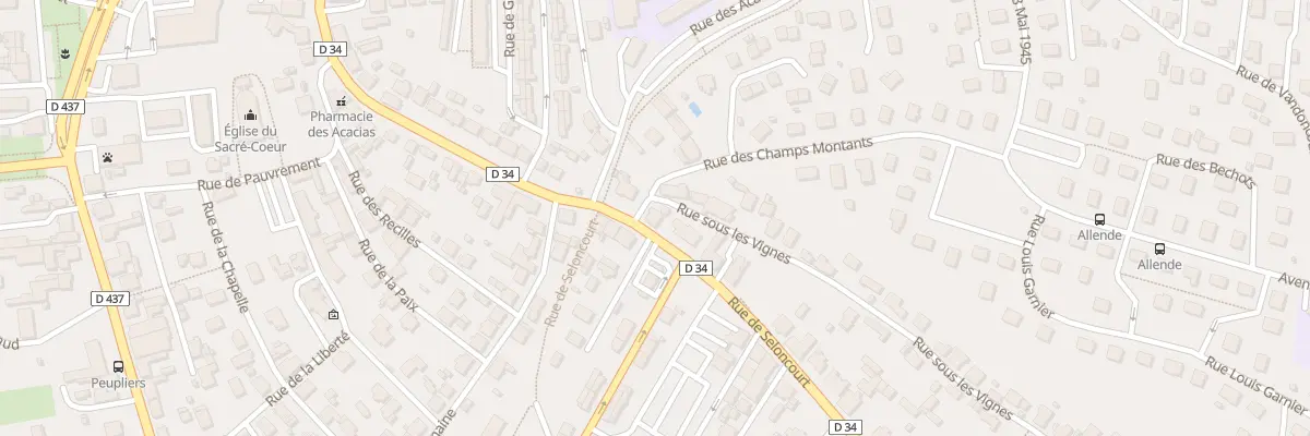 Plan du 67 Rue de Seloncourt à Audincourt