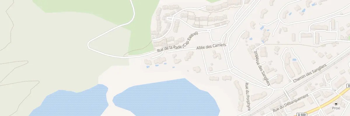 Plan du 141 All des Carriers à Saint-Raphaël