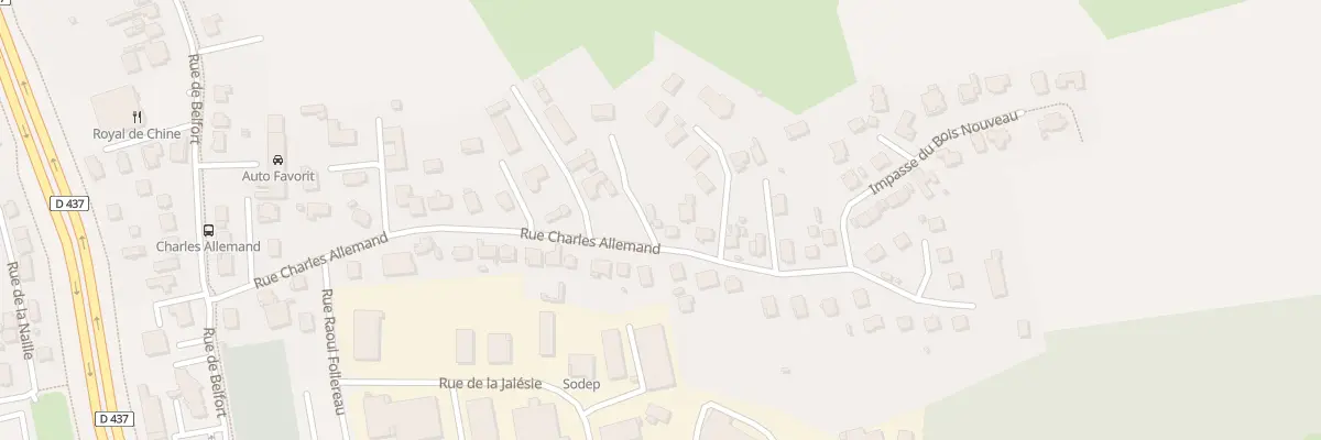 Plan du 27 Rue Charles Allemand à Audincourt