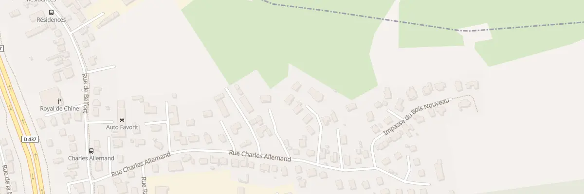 Plan du 29D Rue Charles Allemand à Audincourt