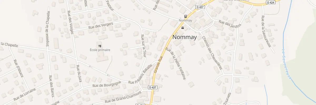 Plan du 47 Grande Rue à Nommay