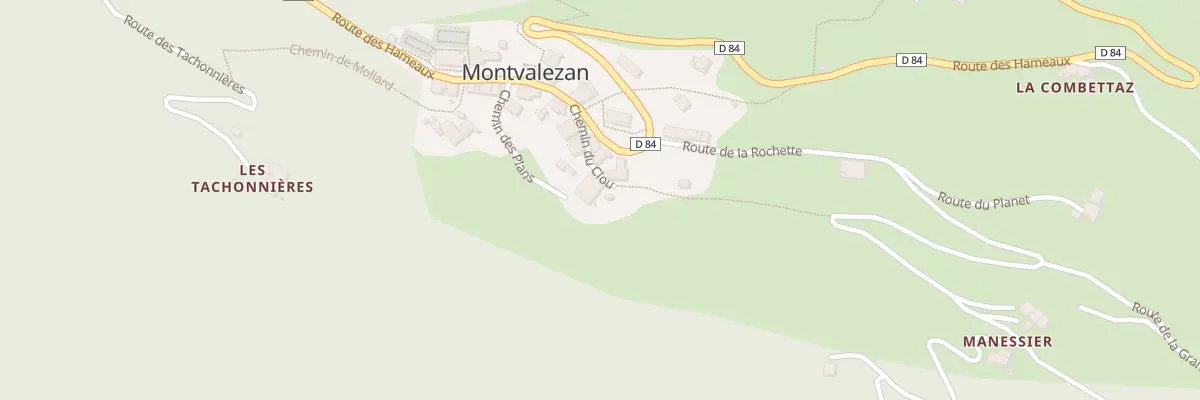 Plan du 72 Che du Clou à Montvalezan