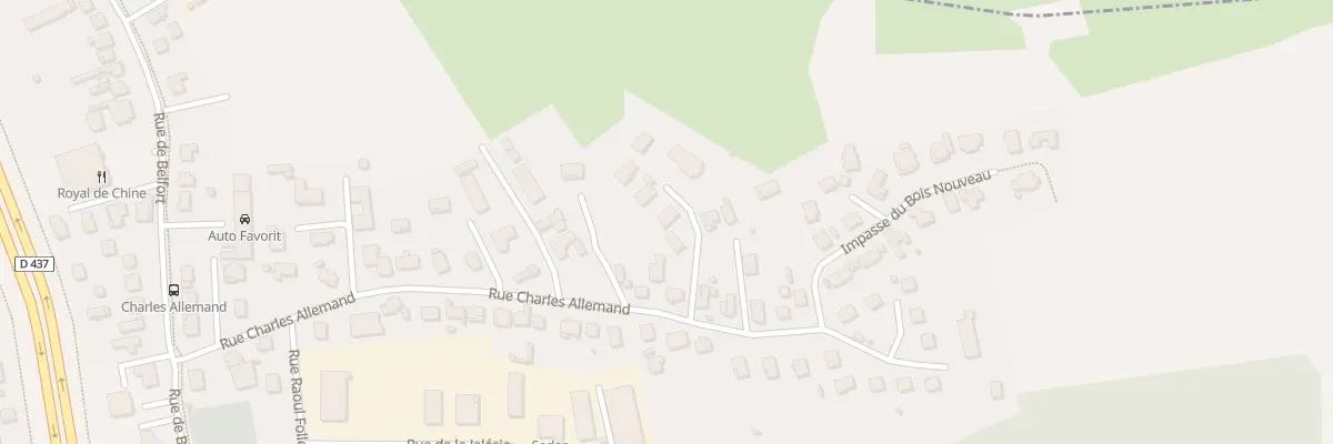 Plan du 29B Rue Charles Allemand à Audincourt