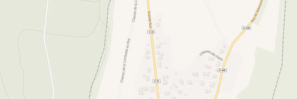 Plan du 2F Gr Grande Rue à Bondeval