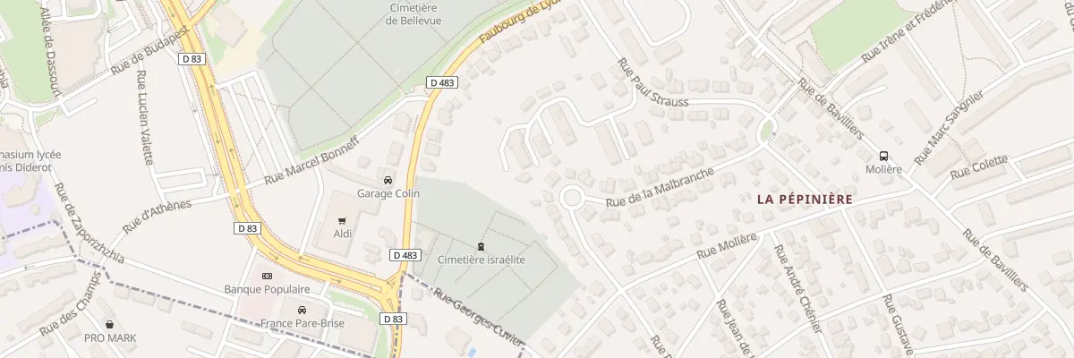 Plan du 46 Rue de la Malbranche à Belfort