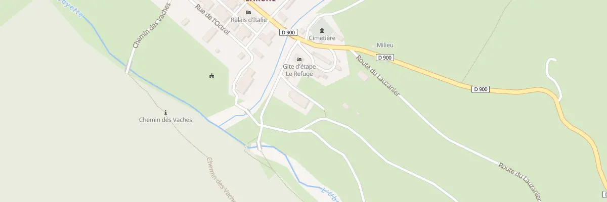 Plan du 4 Che du Corps de Garde à Val d’Oronaye
