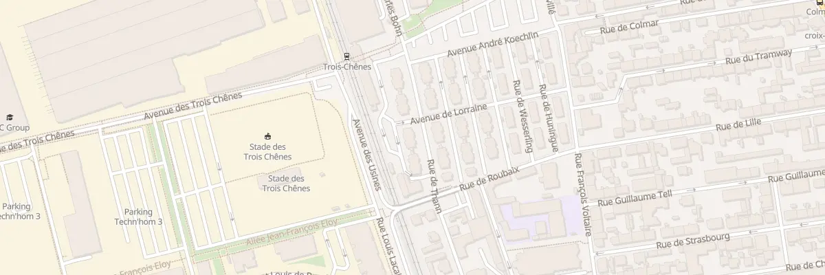 Plan du 10 Av de Lorraine à Belfort