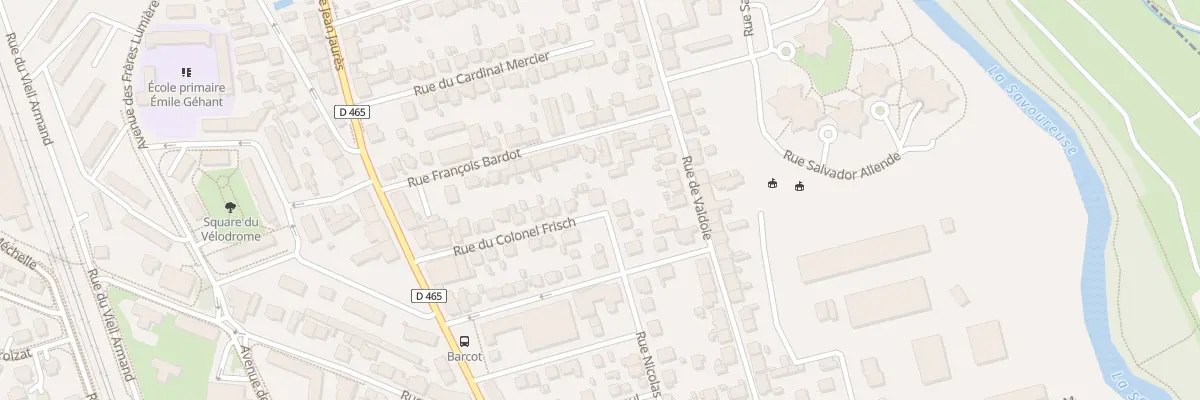 Plan du 6 Rue du Colonel Frisch à Belfort