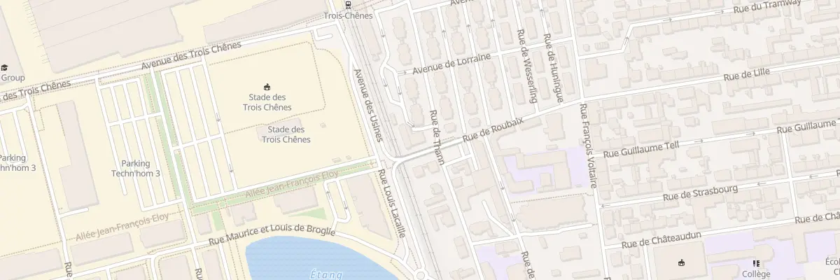 Plan du 23 Rue de Thann à Belfort