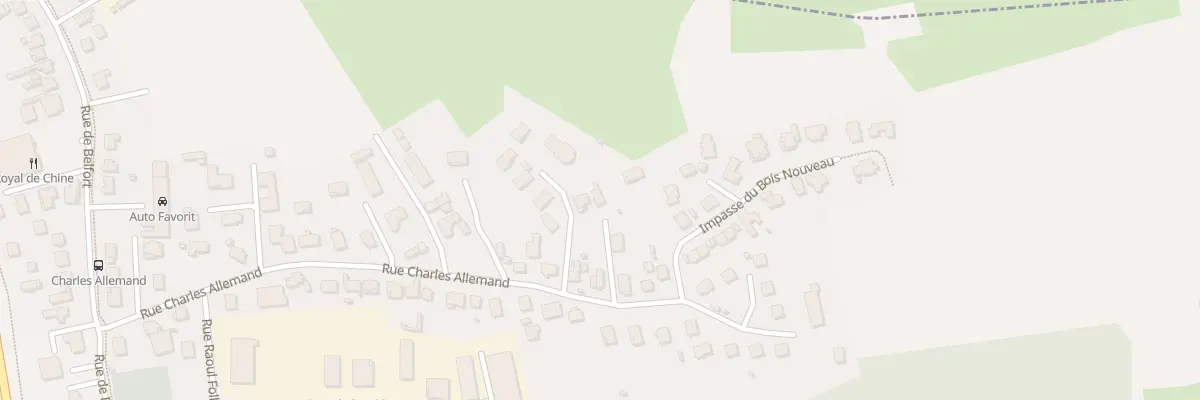 Plan du 33T Rue Charles Allemand à Audincourt