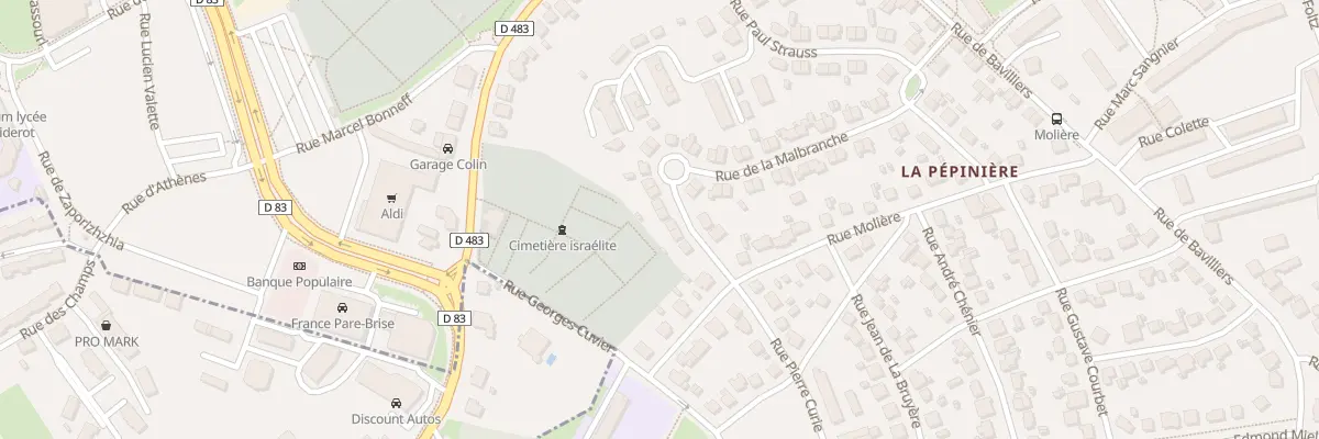Plan du 56 Rue de la Malbranche à Belfort