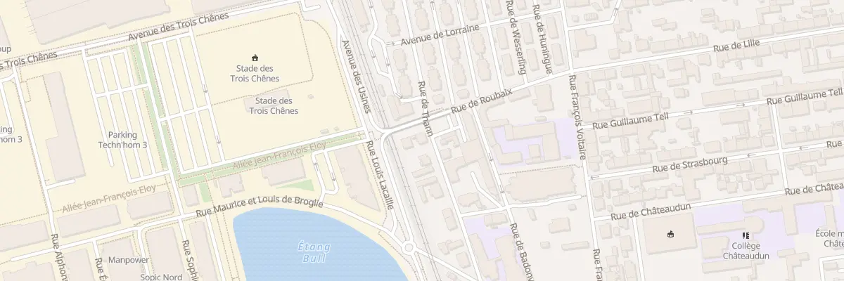 Plan du 19 Rue de Thann à Belfort