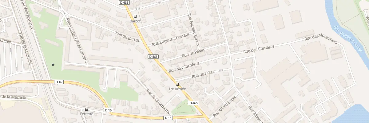 Plan du 13 Rue de Pékin à Belfort