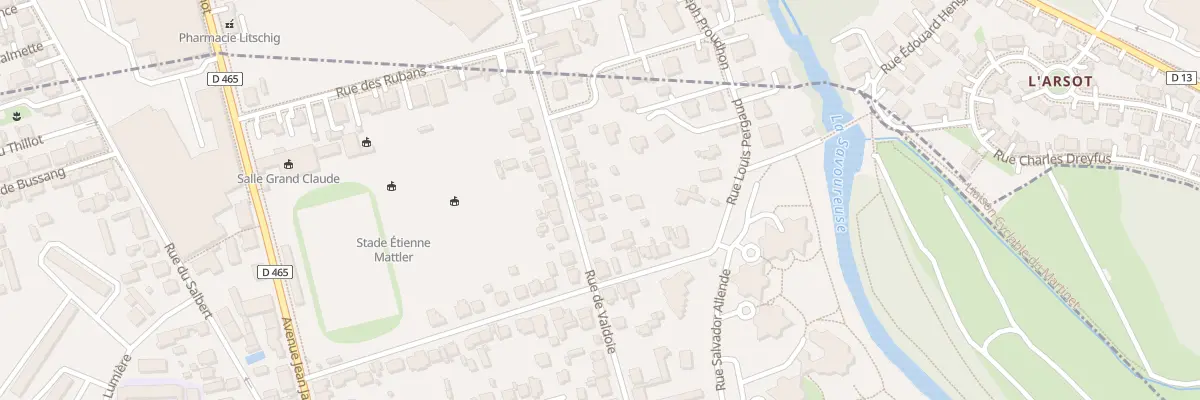 Plan du 74 Rue de Valdoie à Belfort