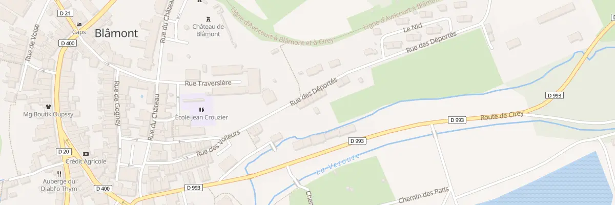 Plan du 3 Rue des Deportes à Blâmont