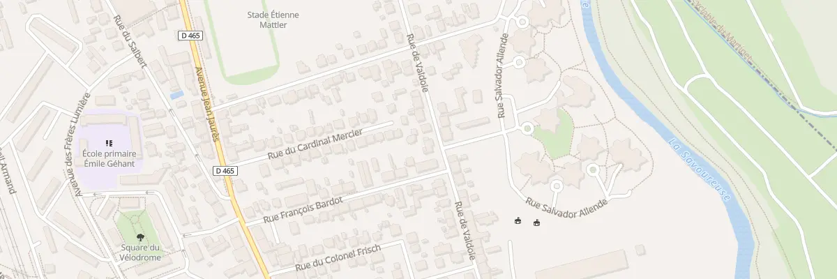 Plan du 37 Rue de Valdoie à Belfort