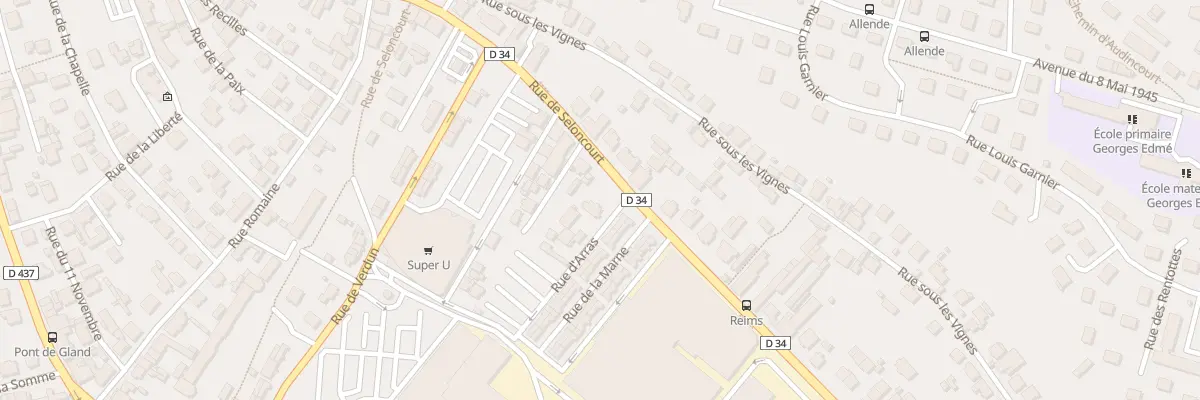 Plan du 82 Rue de Seloncourt à Audincourt