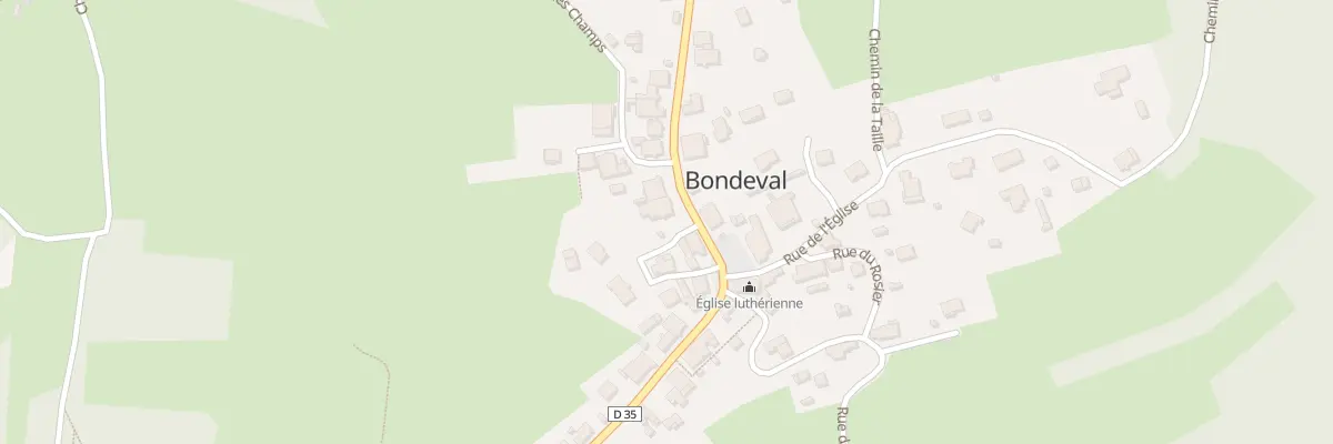 Plan du 30 Gr Grande Rue à Bondeval