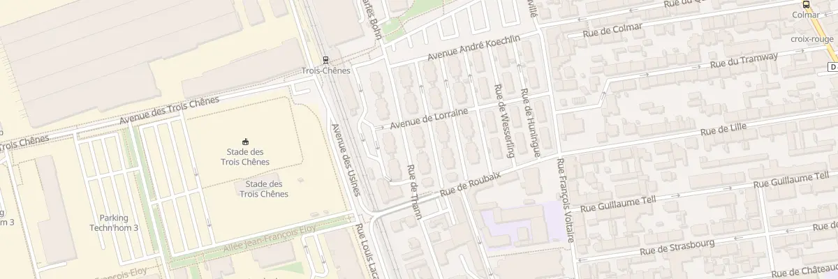 Plan du 32 Rue de Thann à Belfort