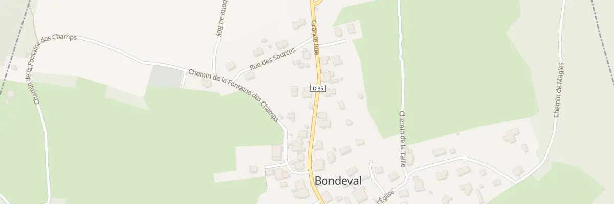 Plan du 14 Gr Grande Rue à Bondeval