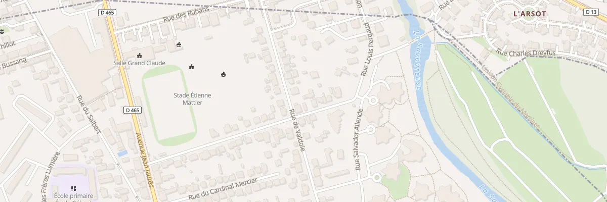 Plan du 68 Rue de Valdoie à Belfort
