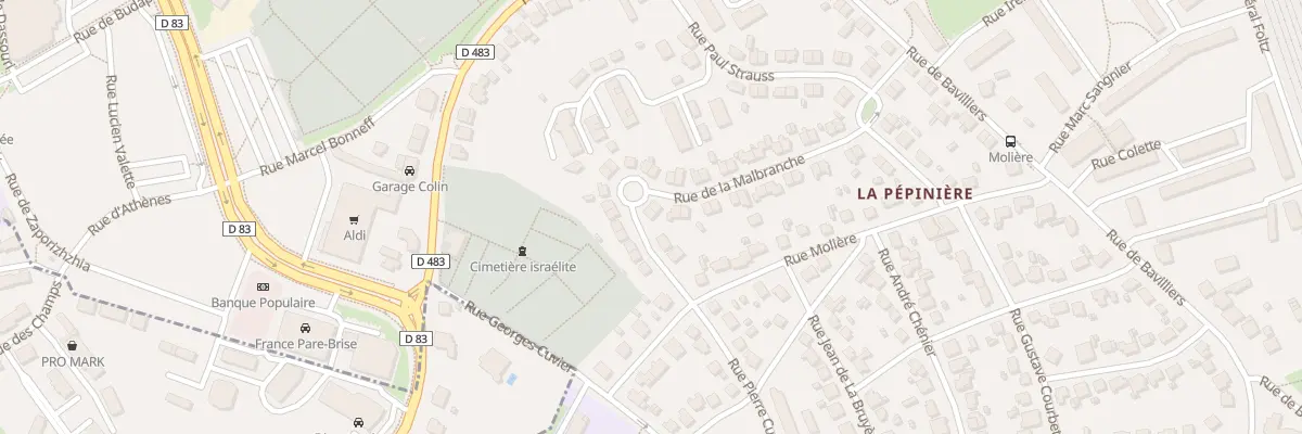 Plan du 39 Rue de la Malbranche à Belfort