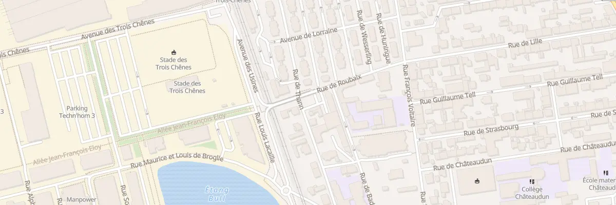 Plan du 20 Rue de Thann à Belfort