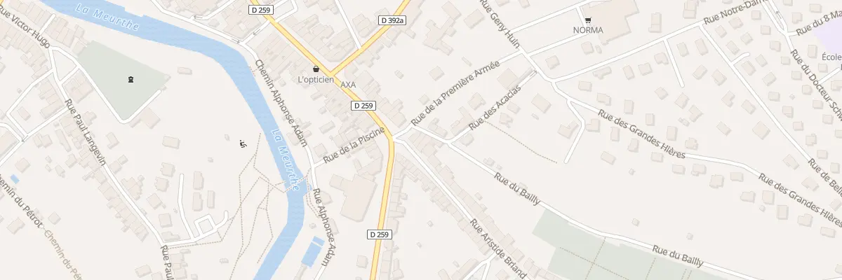 Plan du 7 Rue Aristide Briand à Raon-l’Étape