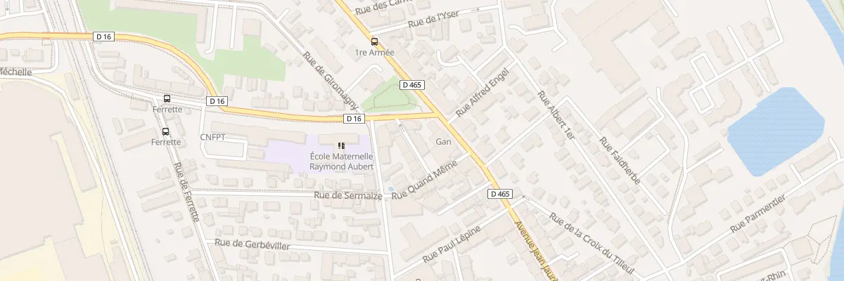 Plan du 12 Rue de la Prospérité à Belfort