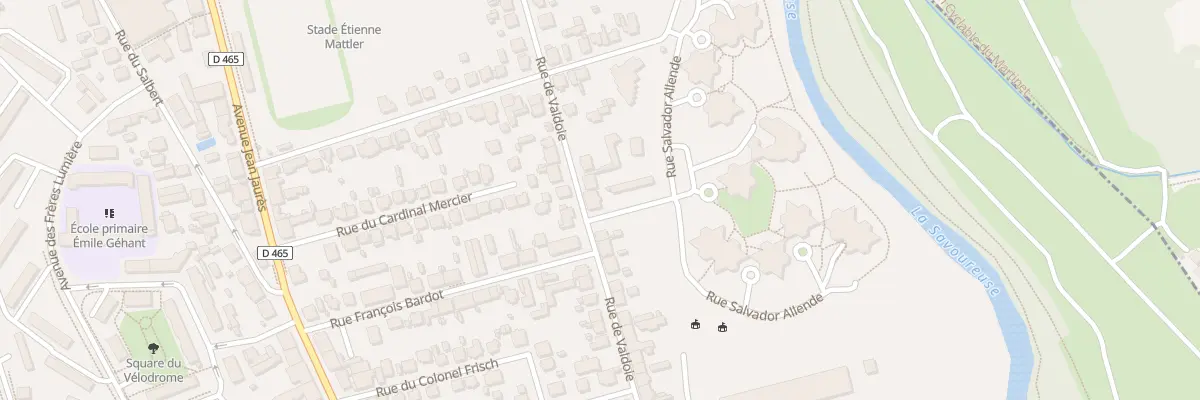 Plan du 50 Rue de Valdoie à Belfort