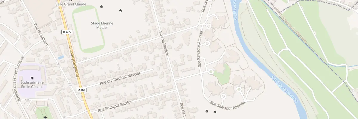 Plan du 56 Rue de Valdoie à Belfort