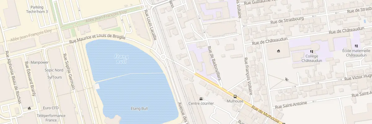 Plan du 1 Rue de Thann à Belfort