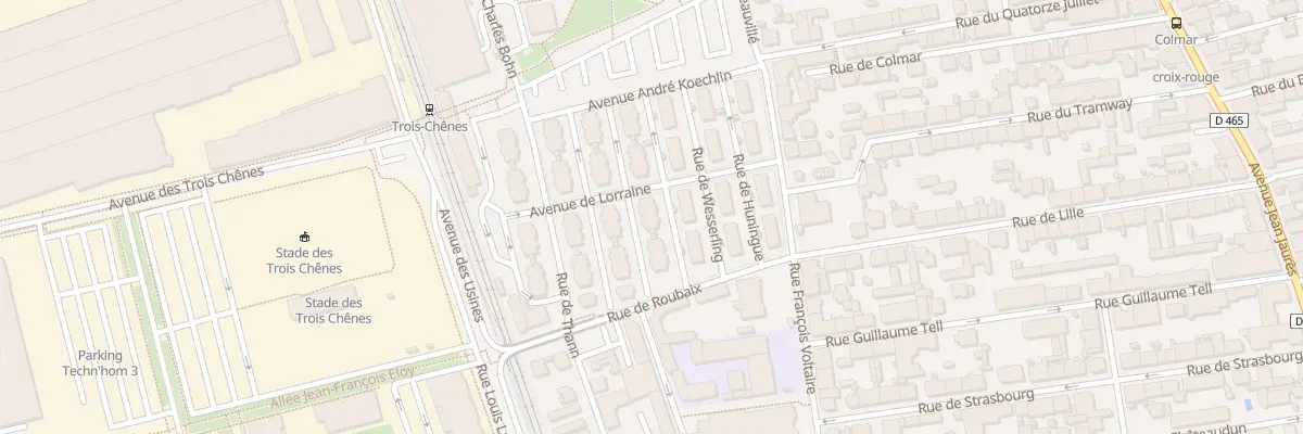 Plan du 5 Rue de Masevaux à Belfort
