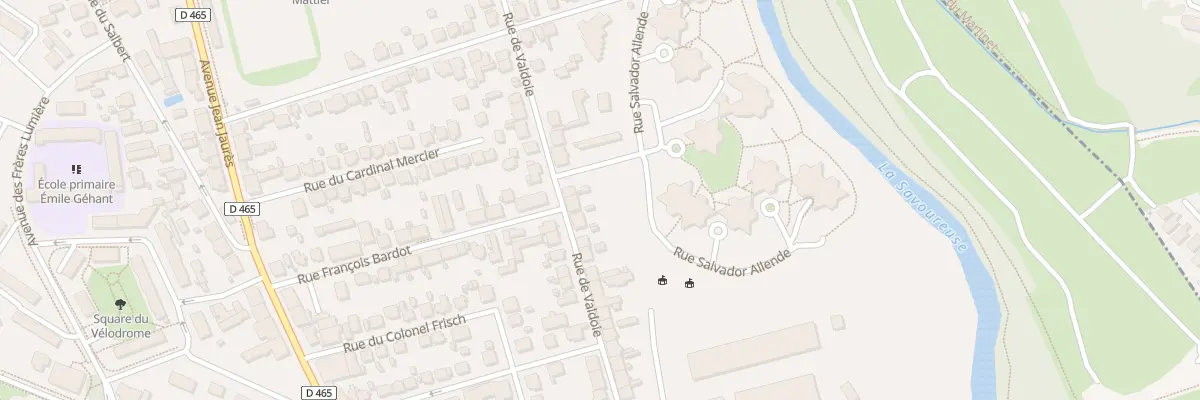 Plan du 44 Rue de Valdoie à Belfort