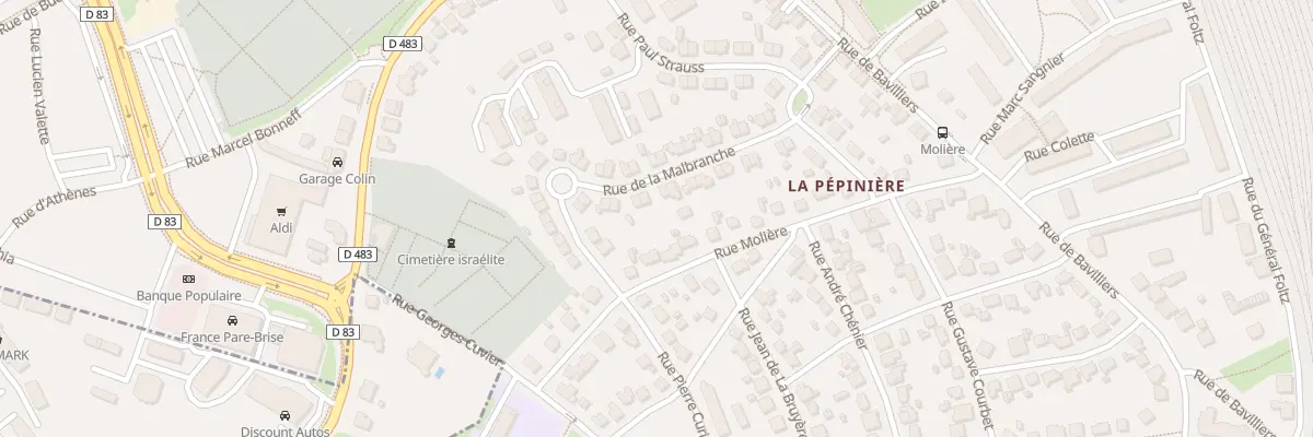 Plan du 29 Rue de la Malbranche à Belfort