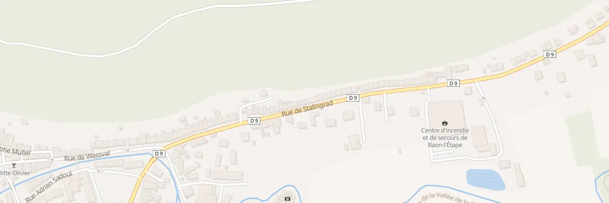 Plan du 55 Rue de Stalingrad à Raon-l’Étape