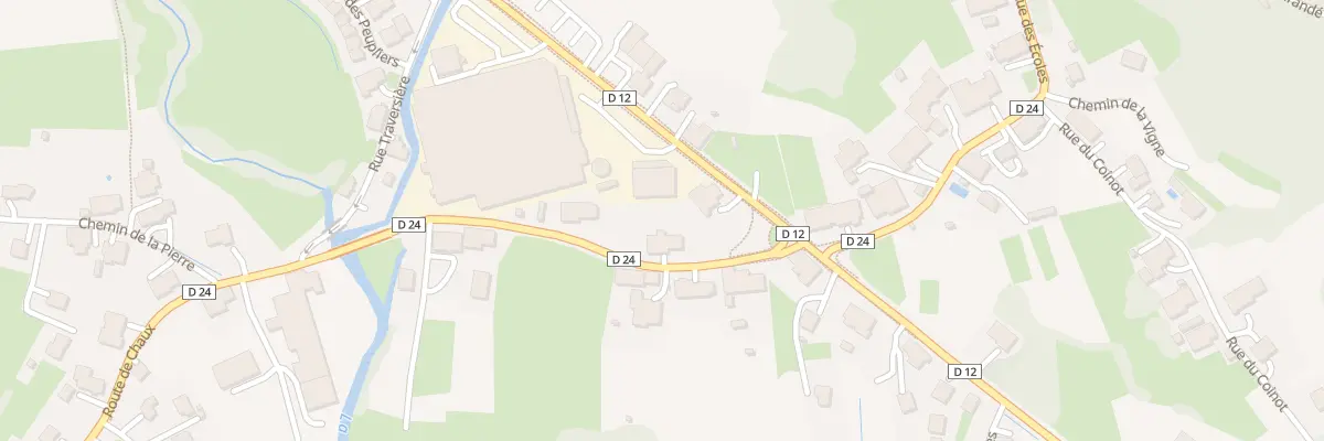 Plan du 2 Rte de Chaux à Rougegoutte