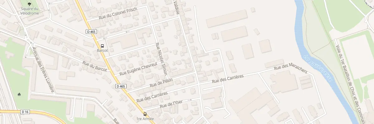 Plan du 3 Rue de Valdoie à Belfort