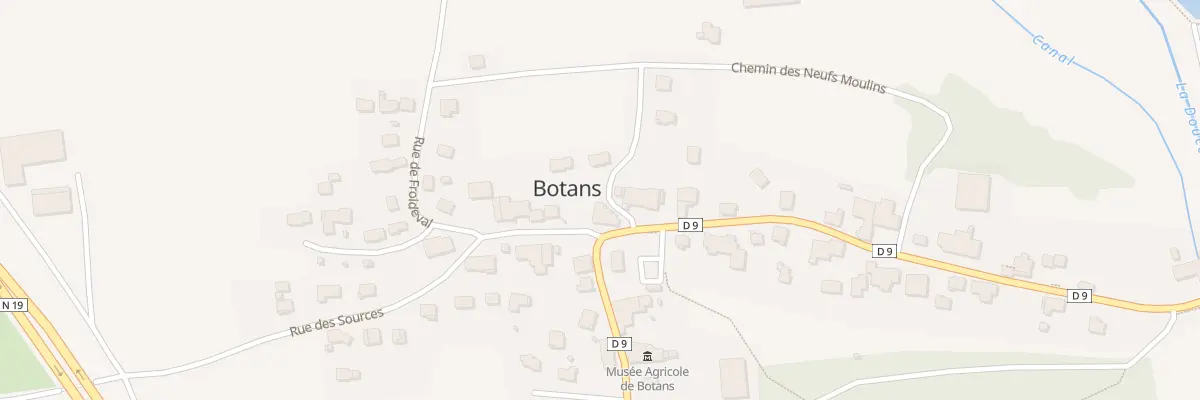 Plan du 32 Gr Grande Rue à Botans