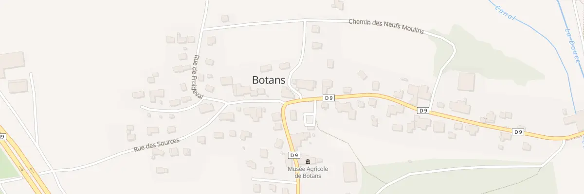 Plan du 30 Gr Grande Rue à Botans