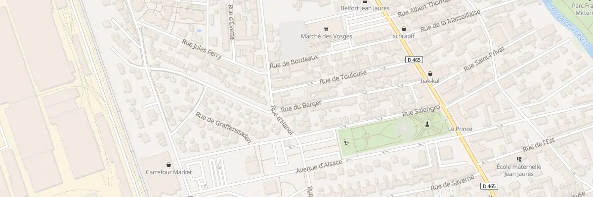 Plan du 26 Rue du Berger à Belfort