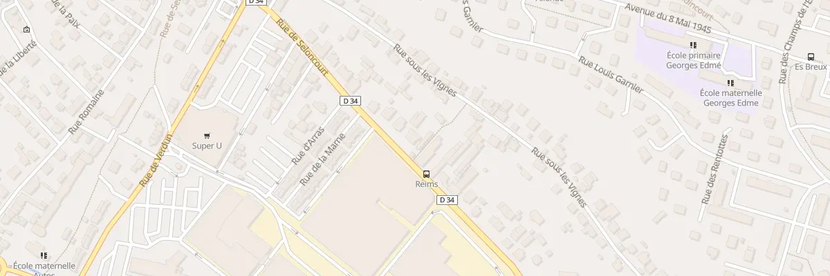 Plan du 91 Rue de Seloncourt à Audincourt