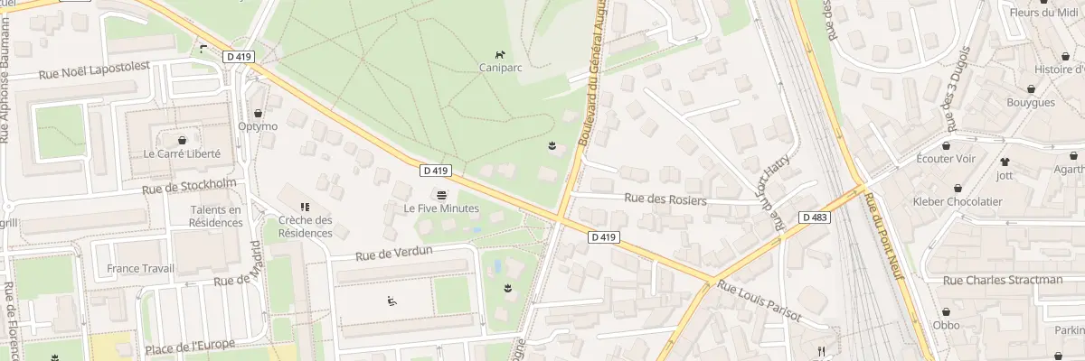 Plan du 20 Av du Général Leclerc à Belfort
